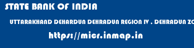 STATE BANK OF INDIA  UTTARAKHAND DEHARDUN DEHRADUN REGION IV , DEHRADUN ZONAL OFFICE  micr code